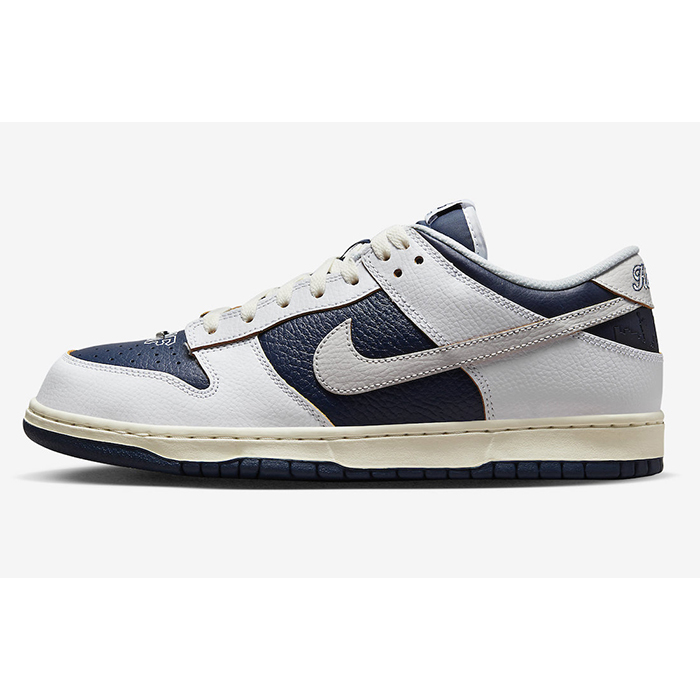 HUF x SB Dunk Low“NYC”Running Shoes-White/Navy Blue-841706