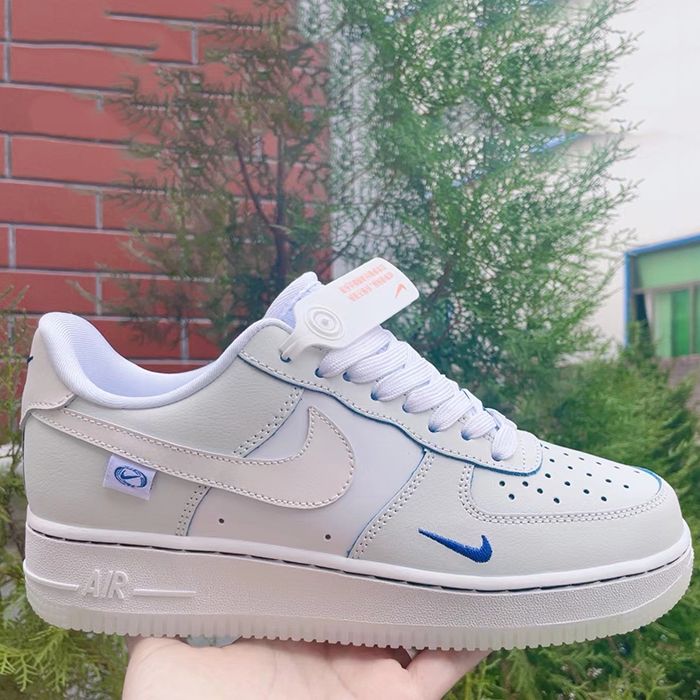 Air Force 1 AF1 Running Shoes-White/Blue-7316310