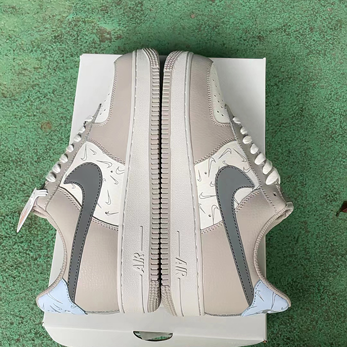 Air Force 1 AF1 Running Shoes-White/Grey-5940343