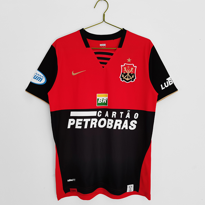 Retro 2007/08 Flamengo Home Red Black Jersey Kit short sleeve-7605829
