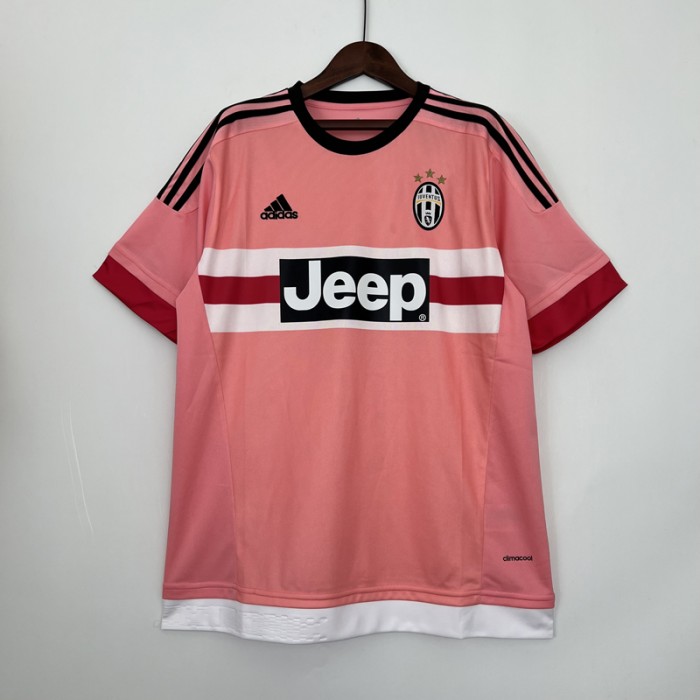 Retro 15/16 Juventus Away Pink Jersey Kit short sleeve-8394140