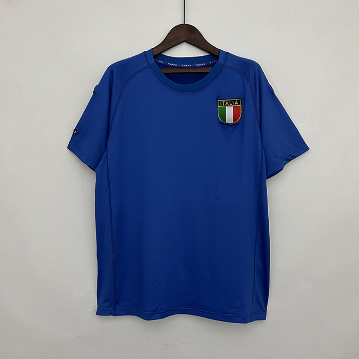 Retro 2000 Italy Home Blue Jersey Kit short sleeve-2266829
