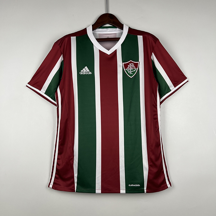 Retro 16/17 Fluminense home Red Green Jersey Kit short sleeve-8393551