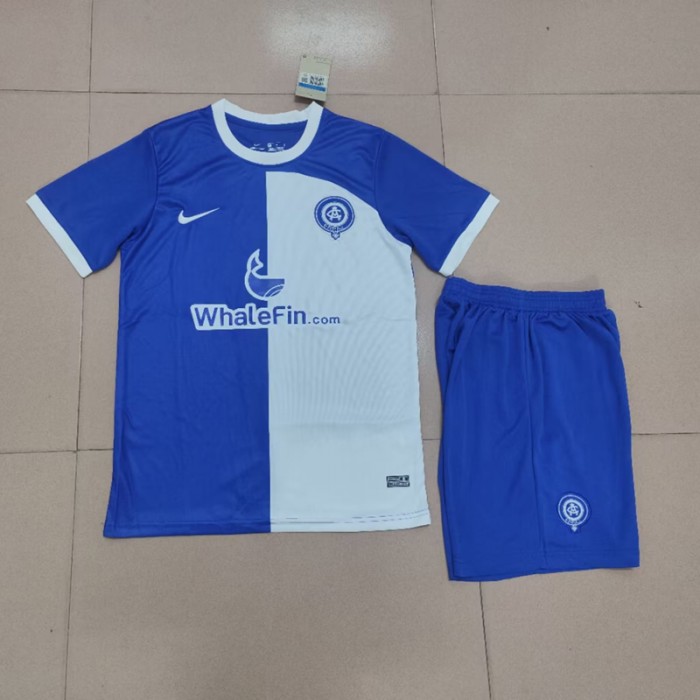 Atletico Madrid The 120th Anniversary Edition White Blue Jersey Kit (Shirt + Short)-3016428