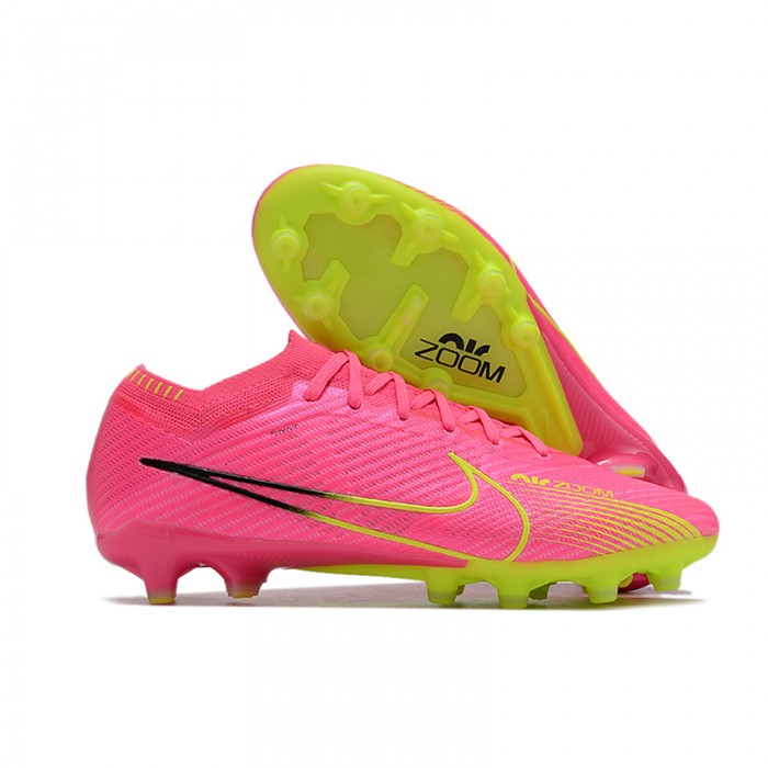 Air Zoom Mercurial Superfly IX Elite AG Soccer Shoes-Pink/Green-9413008
