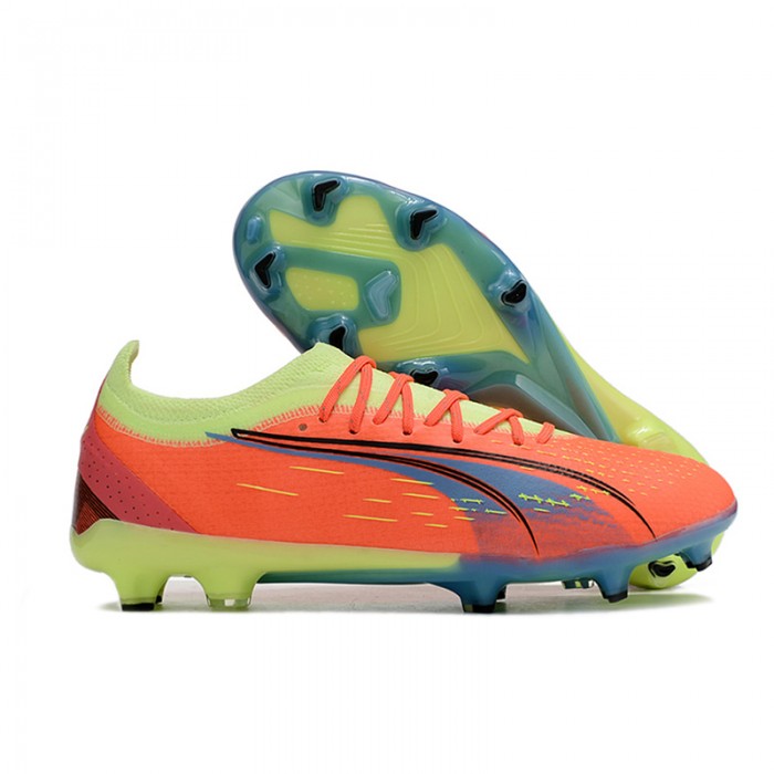 Ultra Ultimate FG Soccer Shoes-Orange/Green-5424602