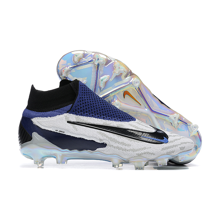 Phantom GX Elite FG High Soccer Shoes-Navy Blue/Gray-2670070