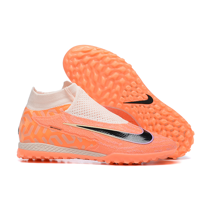 Phantom GX Elite DF Link TF High Soccer Shoes-Orange/Gray-8136390
