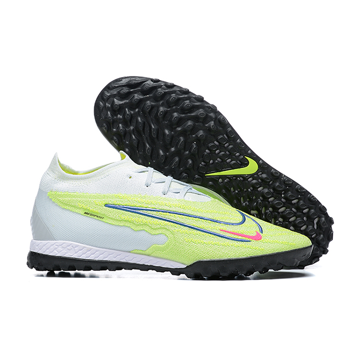 Phantom GX Elite TF High Soccer Shoes-Green/Gray-4841696