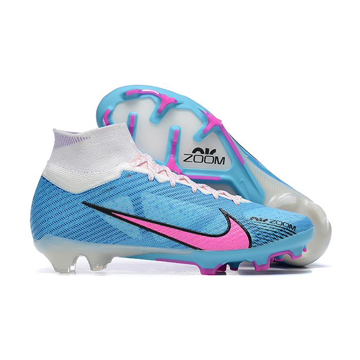 Air Zoom Mercurial Superfly IX Elite FG High Soccer Shoes-Blue/White-6503128