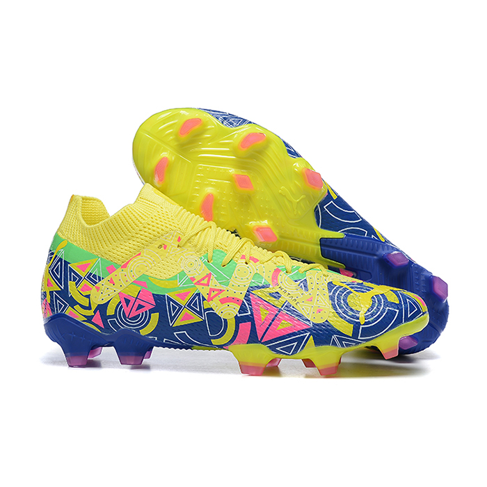 Future Ultimate FG Soccer Shoes-Yellow/Blue-1353254