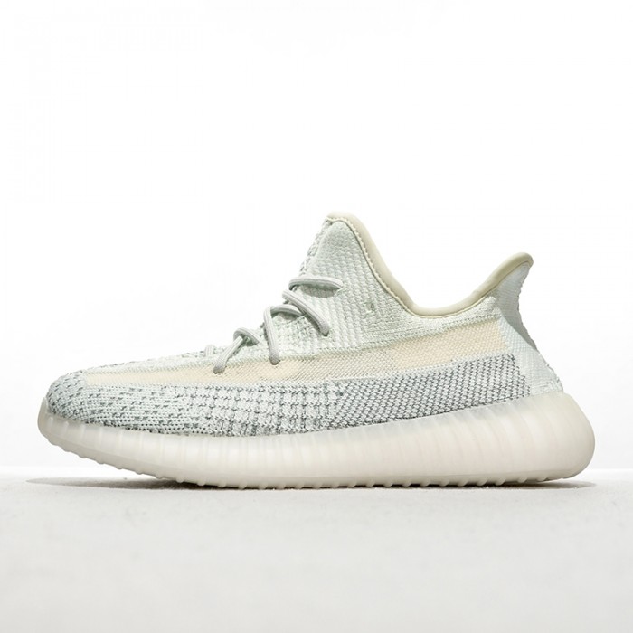 Yeezy Boost 350 V2“Cloud White Reflective”Running Shoes-Green/White-277039