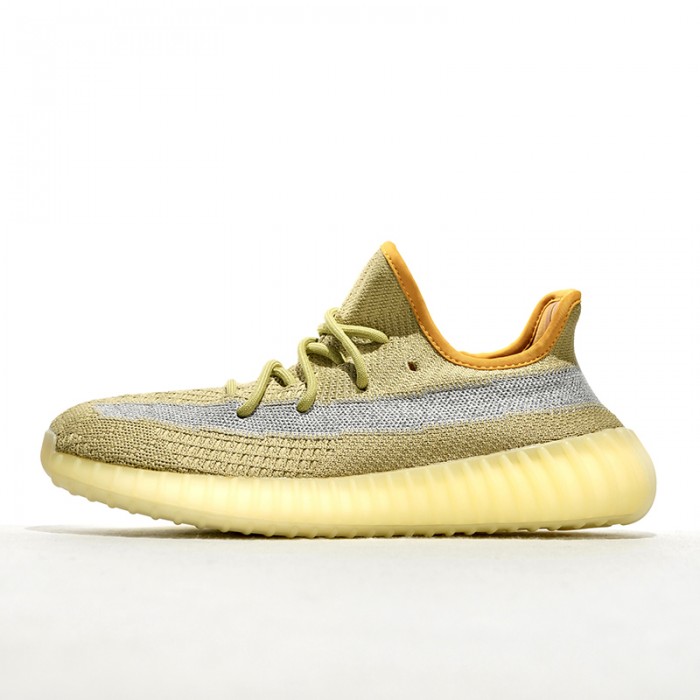 Yeezy Boost 350 V2“Marsh”Running Shoes-Yellow/Gray-9502090