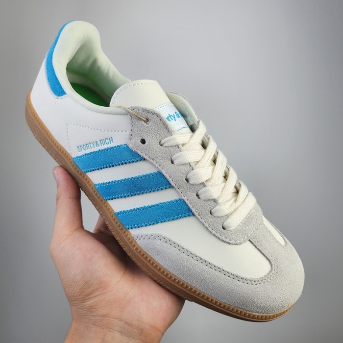 Sporty Rich Running Shoes-White/Blue-4564711