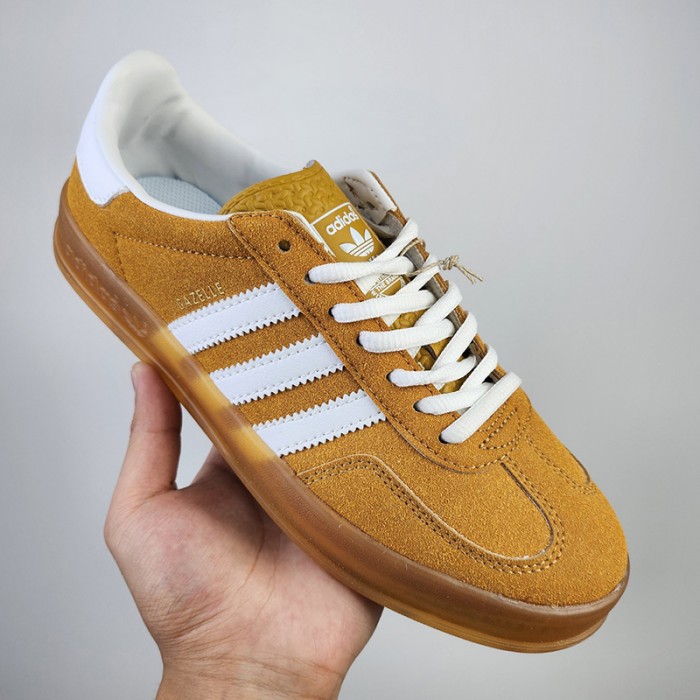 GAZELLE Running Shoes-Brown/White-2150192