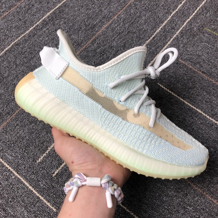 Yeezy Boost 350 V2 Running Shoes-Light Green/kahki-8064382