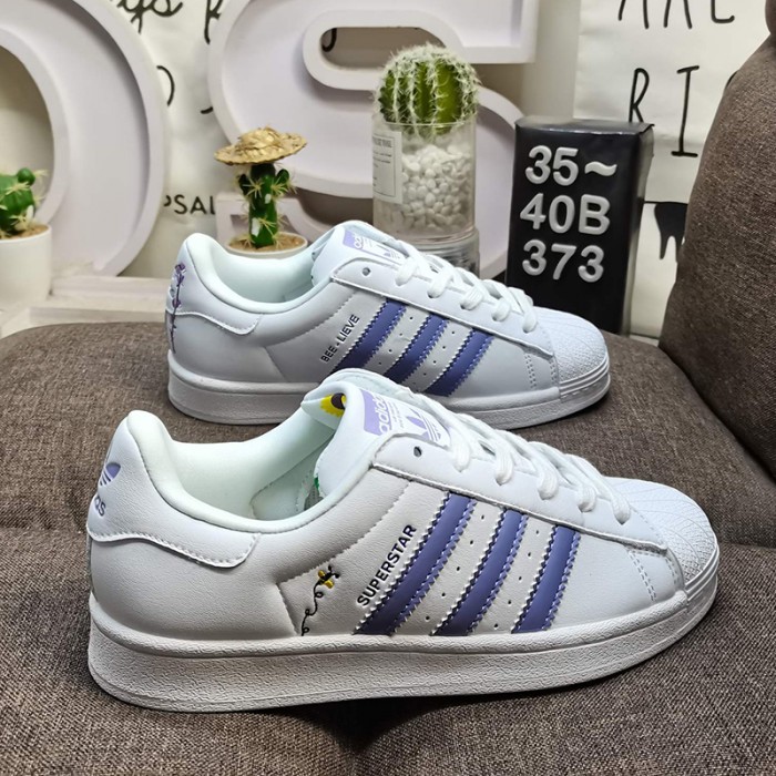 Superstar Running Shoes-White/Blue-789295