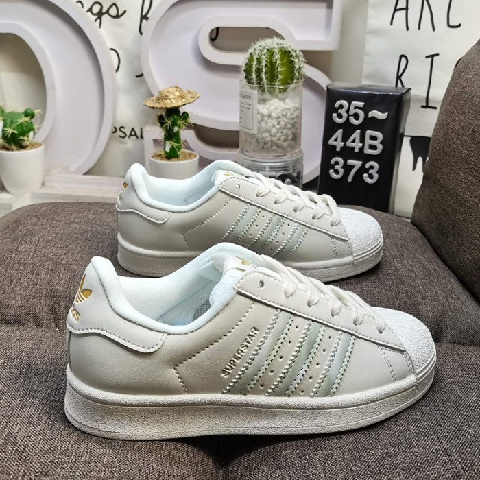 Superstar Running Shoes-White/Light Green-3834903