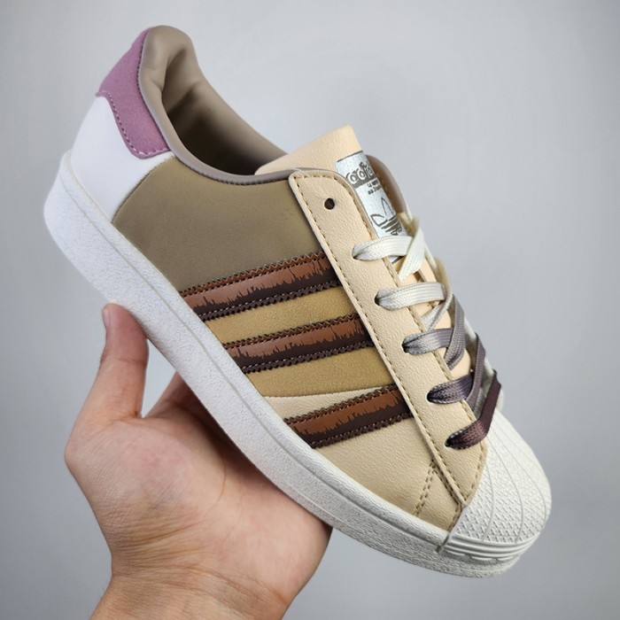 Superstar Running Shoes-Khaki/White-483936