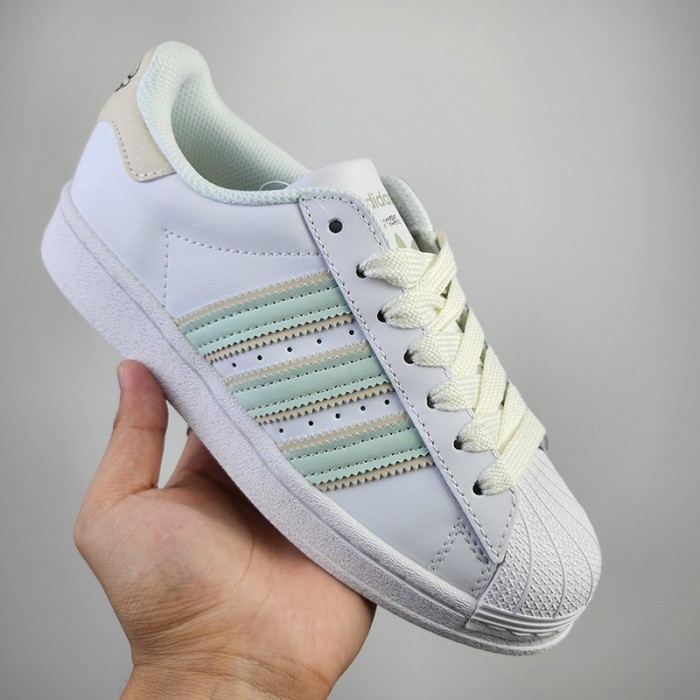 Superstar Running Shoes-White/Green-6484007