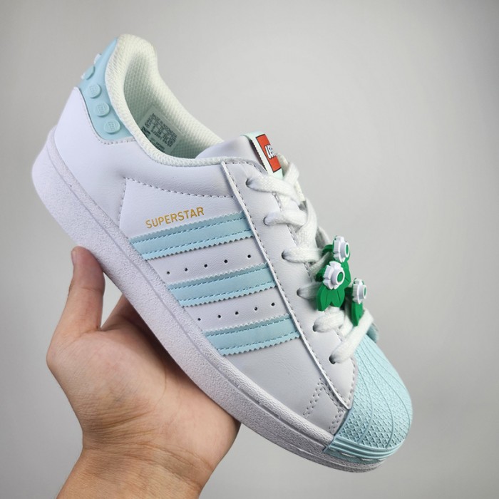 Superstar Running Shoes-White/Blue-6816936