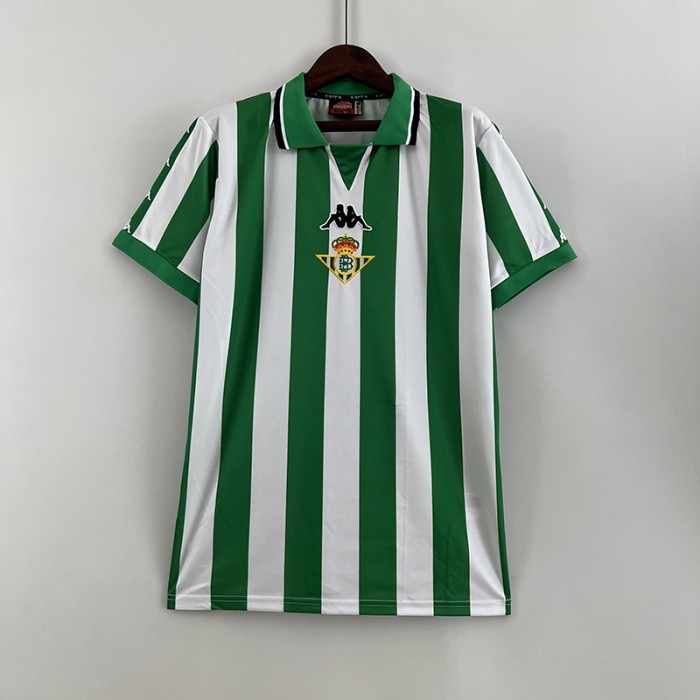 Retro 93/94 Real Betis Home Green White Jersey Kit short sleeve-4506597