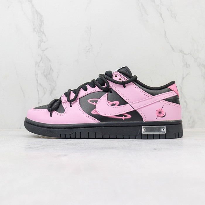SB Dunk Low Retro Women Running Shoes-Pink/Black-180855