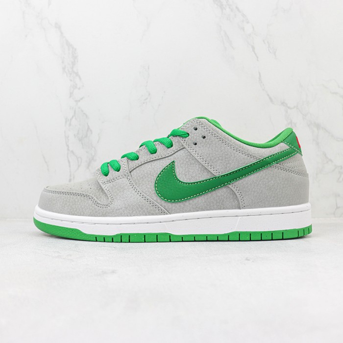 SB Dunk Low Running Shoes-Gray/Green-5245641