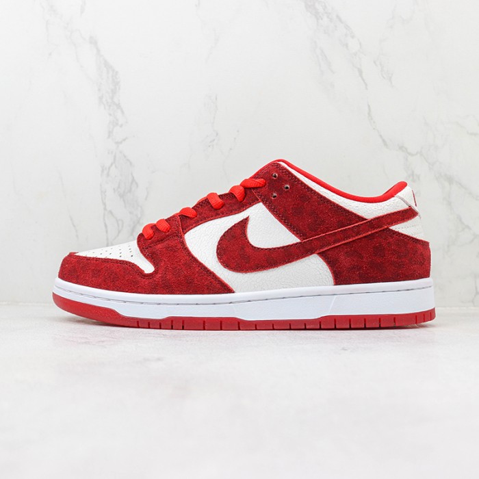 SB Dunk Low “Valentines Day” Running Shoes-Red/White-1975539