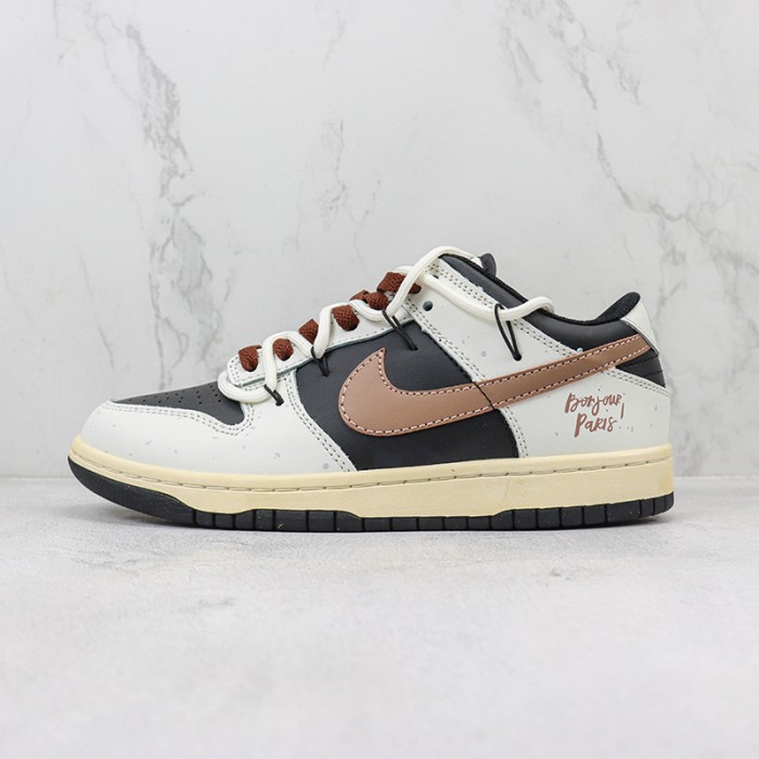 SB Dunk Low Running Shoes-White/Black-1830612