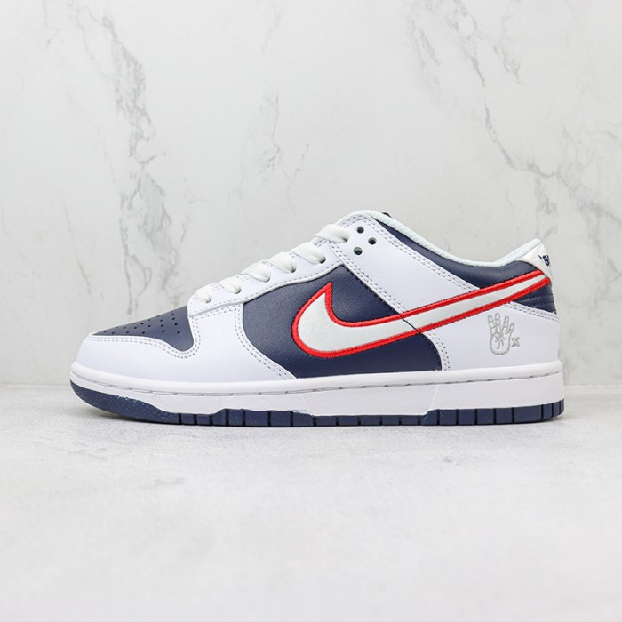 SB Dunk Low Running Shoes-Navy Blue/White-1885014