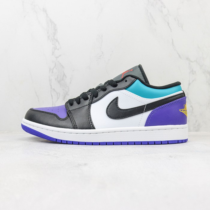 Air Jordan 1 AJ1 Low Running Shoes-Purple/White-8709640