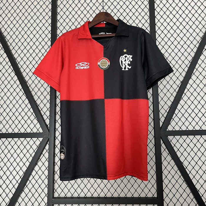 Retro 2012 Flamengo 100th Anniversary Home Black Red Jersey Kit short sleeve-1242521