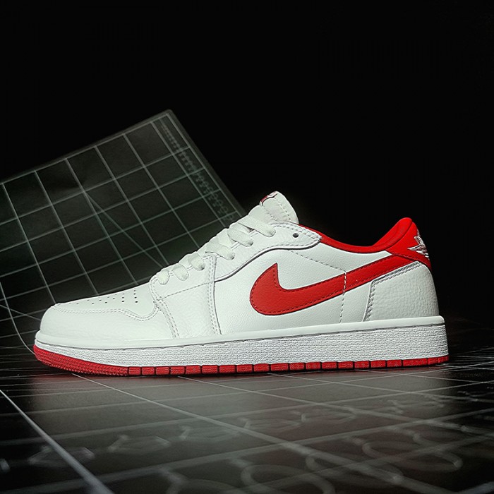 SB Dunk Low Running Shoes-White/Red-446265