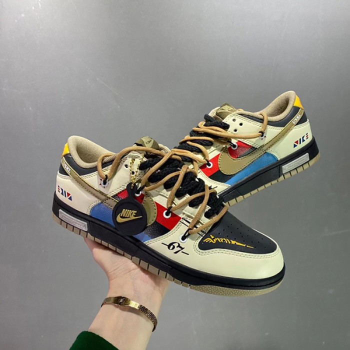 SB Dunk Low Running Shoes-Khaki/Black-5244420