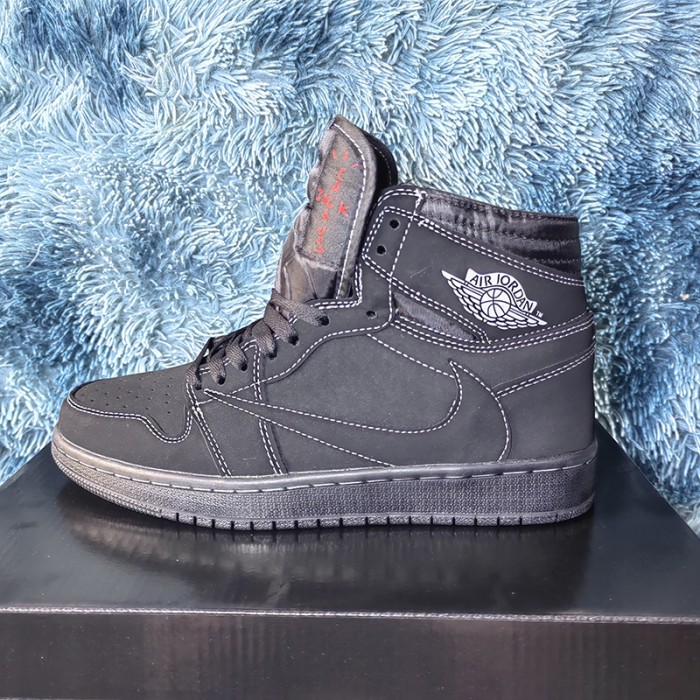 Air​ Jordan 1 ​High AJ1 Running Shoes-All Black-4563156
