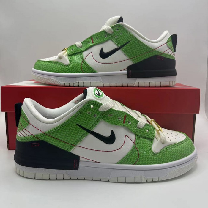 SB Dunk Low Running Shoes-Green/White-8530510
