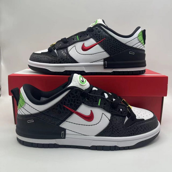 SB Dunk Low Running Shoes-Black/White-6015142