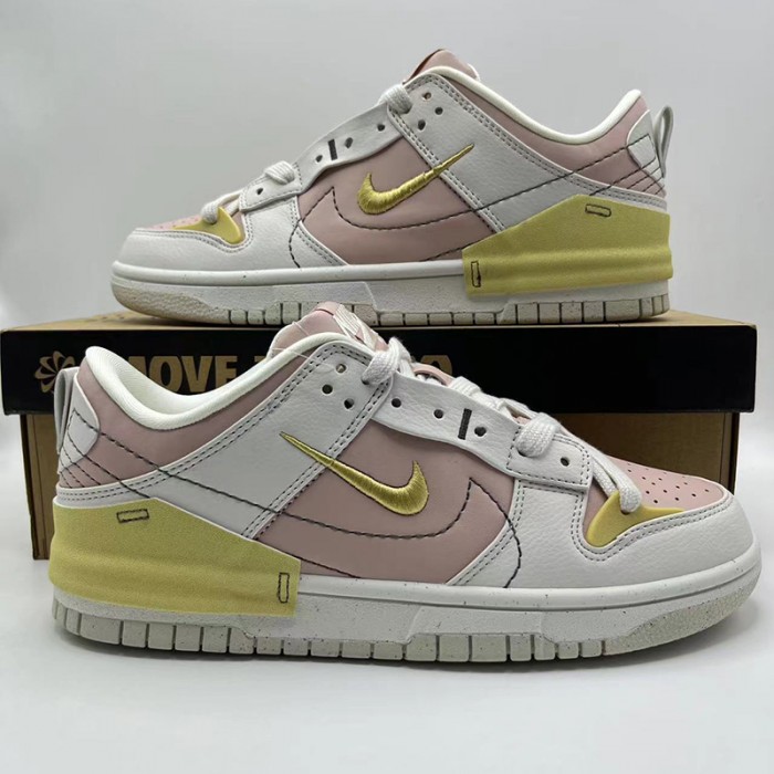 SB Dunk Low Women Running Shoes-Pink/White-5804124