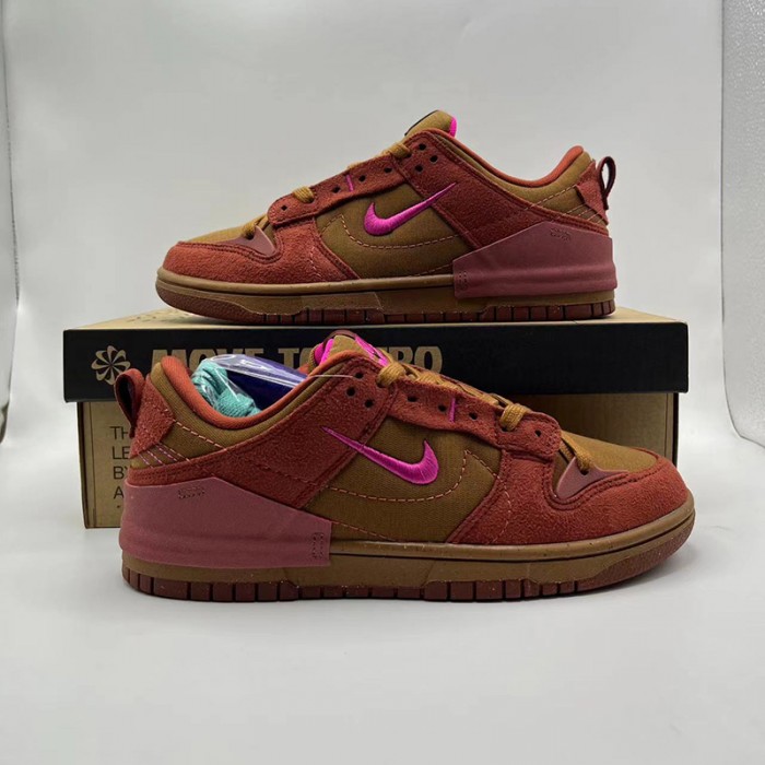 SB Dunk Low Running Shoes-Wine Red/Brown-451550