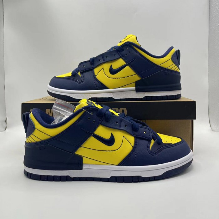 SB Dunk Low Running Shoes-Navy Blue/Yellow-2892422