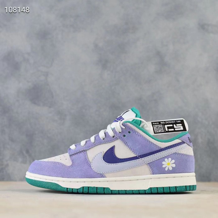 SB Dunk Low Women Running Shoes-White/Purple-3343135