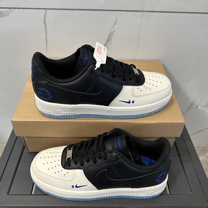 AIR FORCE 1 AF1 Running Shoes-White/Black-2142341