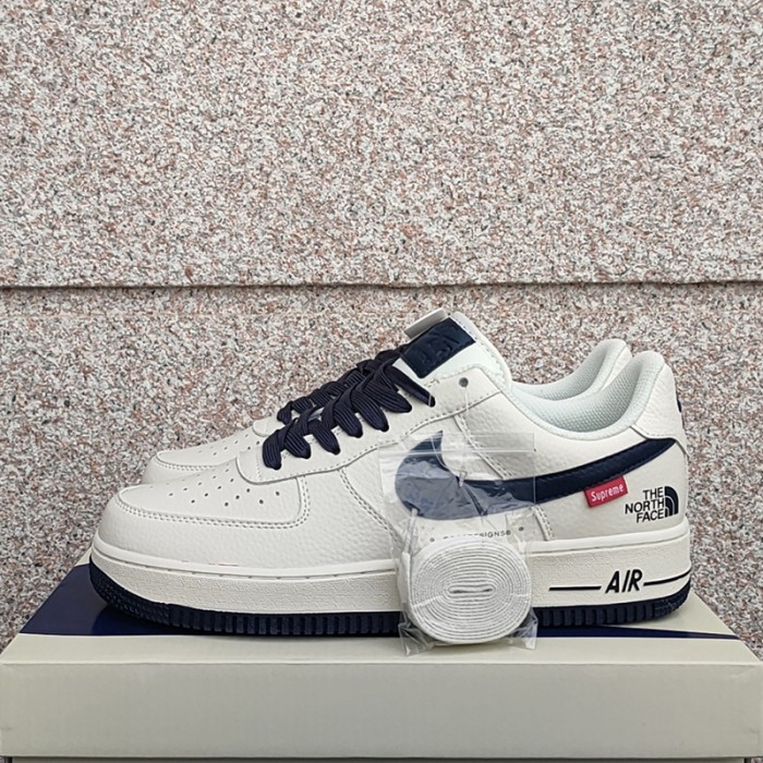 Air Force 1 AF1 Running Shoes-White/Navy Blue-1708486