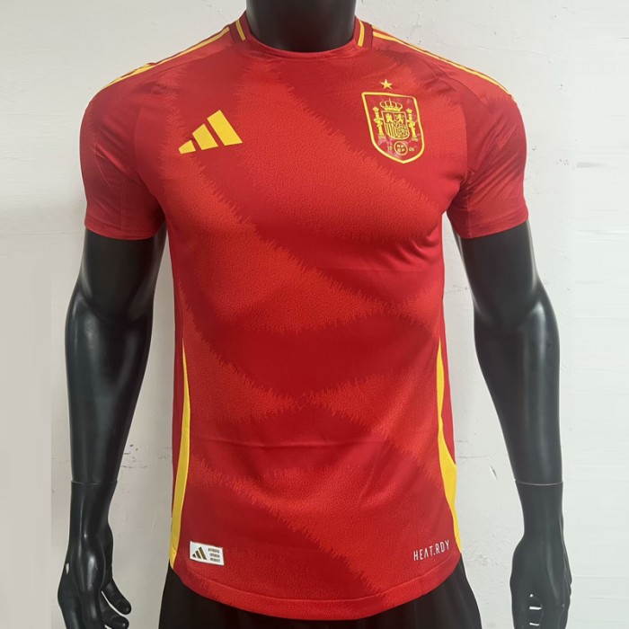 2024 Spain Home Red Jersey Kit short sleeve (Player Version)-5614612