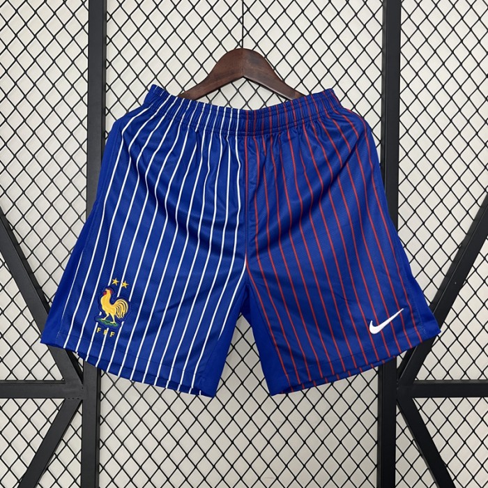 2024 France Away Shorts Blue Shorts Jersey-7509248