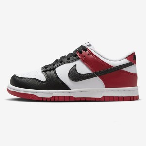 SB Dunk Low“Black Toe”Running Shoes-White/Black-3738705