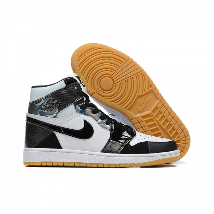 Air​ Jordan 1 ​High AJ1 Running Shoes-White/Black-1738491