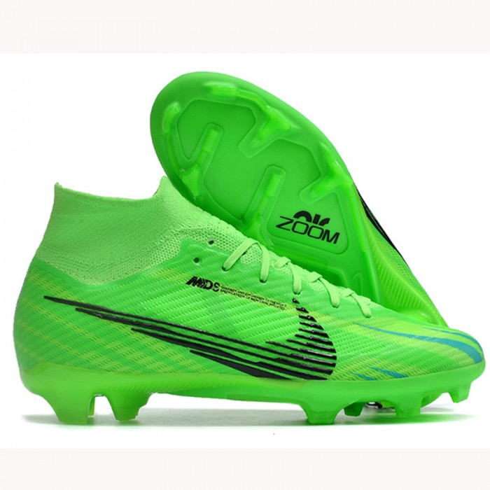 Air Zoom Mercurial Superfly IX Elite FG Soccer Shoes-Green/Black-5818615