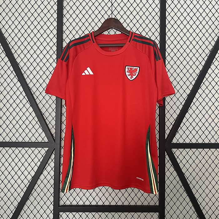 2024 Wales Home Red Jersey Kit short sleeve-7188866
